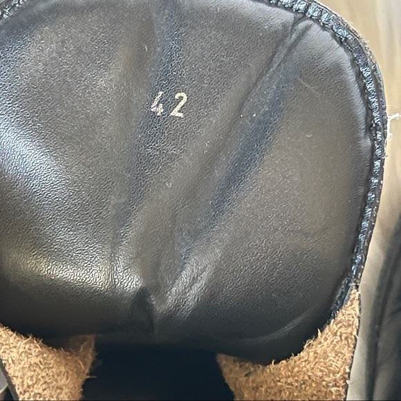 Moncler Men's Black Leather Hi-Top Sneaker Booties - Picture 11 of 16